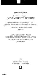 Kurtzer Unterricht von dem Vornehinsten matematischen Schriften