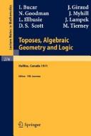 Toposes, Algebraic Geometry and Logic