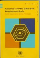 Governance for the Millennium Development Goals