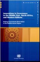 Innovations in Governance in the Middle East, North Africa, and Western Balkans