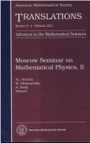 Moscow Seminar on Mathematical Physics, II