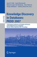 Knowledge discovery in databases: PKDD 2007