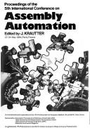 Proceedings of the 5th International Conference on Assembly Automation