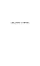 L' éducation en Afrique