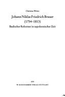 Johann Niklas Friedrich Brauer, 1754-1813