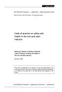 Code of Practice on Safety and Health in the Iron and Steel Industry