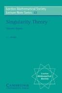 Singularity theory