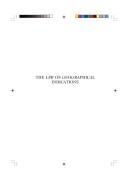 The Law of Geographical Indications
