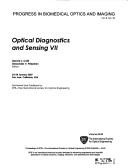 Optical diagnostics and sensing VII