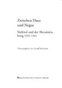 Zwischen Duce und Negus