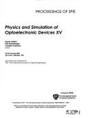 Physics and Simulation of Optoelectronic Devices XV
