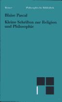 Kleine Schriften zur Religion und Philosophie