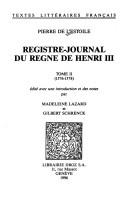 Registre-journal du règne de Henri III