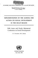 Implementation of the Agenda for Action on Social Development in the ESCAP Region