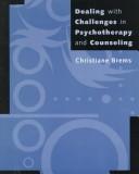 Dealing with challenges in psychotherapy and counseling