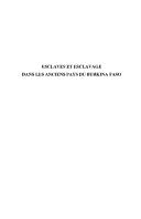Esclaves et esclavage dans les anciens pays du Burkina Faso