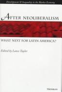 After neoliberalism
