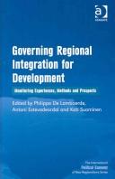 Governing Regional Integration for Development