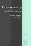 Rule-following and meaning