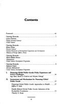 Global Public Goods Financing
