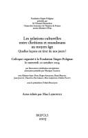 Les relations culturelles entre chrétiens et musulmans au moyen âge
