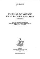 Montaigne, Journal de voyage en Alsace et en Suisse, 1580-1581