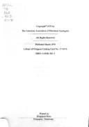 Comprehensive Index of Publications of the American Association of Petroleum Geologists