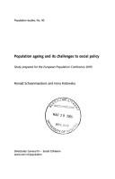 Population ageing and its challenges to social policy