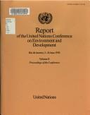 Report of the United Nations Conference on Environment and Development