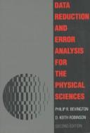 Data reduction and error analysis for thephysical sciences