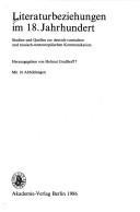 Literaturbeziehungen im 18. Jahrhundert