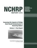 Assessing the Impacts of Bridge Deck Runoff Contaminants in Receiving Waters
