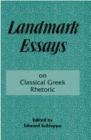 Landmark Essays on Classical Greek Rhetoric