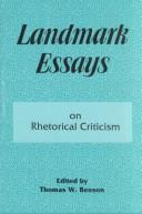 Landmark essays on rhetorical criticism