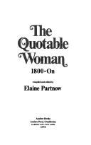 The quotable woman, 1800-on