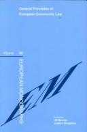 General Principles of European Community Law