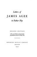 Letters of James Agee to Father Flye