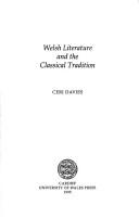Welsh Literature and the Classical Tradition