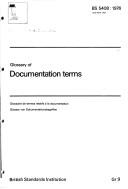Glossary of Documentation Terms