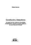 Constitución y federalismo