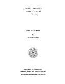 Fore dictionary