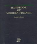 Handbook of modern finance