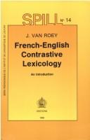 French-English Contrastive Lexicology: An Introduction