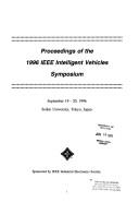 Proceedings of the 1996 IEEE Intelligent Vehicles Symposium
