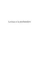 Levinas et la psychanalyse