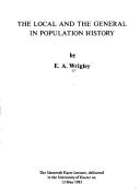 The Local and the General in Population History