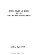Russian Thought and Society, 1800-1917
