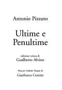 Ultime e penultime