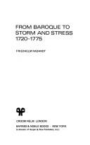 From Baroque to Storm and Stress, 1720-1775