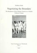 Negotiating the boundary